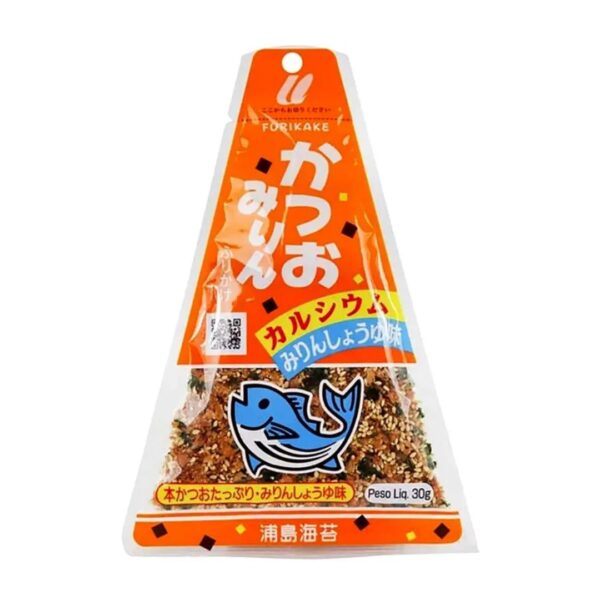 Furikake Triângulo Katsuomirin - Tempero Furikake Peixe Katsuo e Mirin