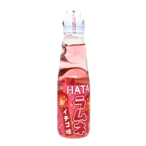 Ramune Morango Hata – Refrigerante Japonês Sabor Morango